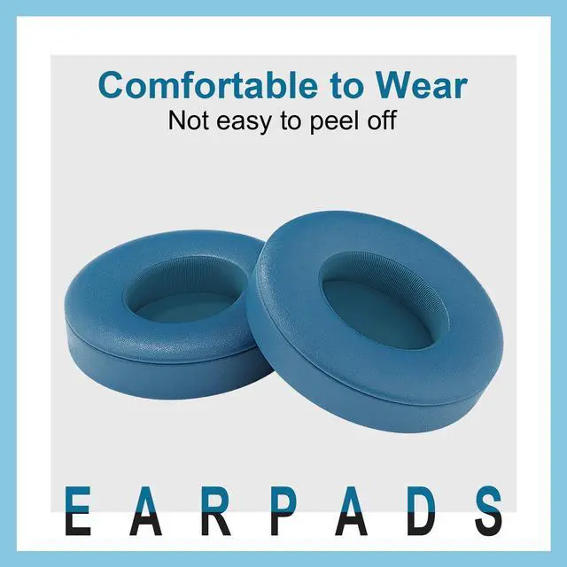 Alt view image 3 of 6 - Solo 4 Ear PadsReplacement earpads Cushions Compatible with Beats Solo 4 On-Ear Headphones (Blue)