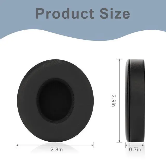 Alt view image 4 of 6 - Solo 4 Ear PadsReplacement earpads Cushions Compatible with Beats Solo 4 On-Ear Headphones (Black)