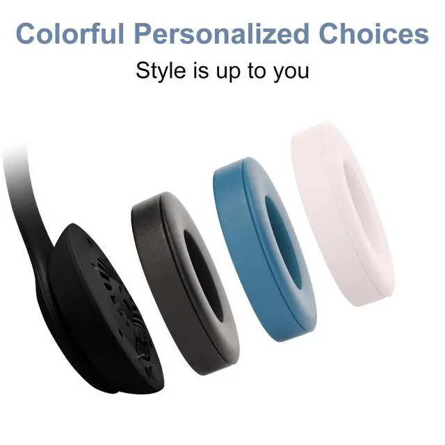 Alt view image 6 of 6 - Solo 4 Ear PadsReplacement earpads Cushions Compatible with Beats Solo 4 On-Ear Headphones (Black)