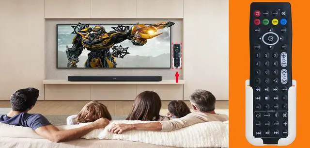 Alt view image 3 of 5 - Replacement for Furrion Aurora 4K LED Outdoor TV Remote Control (FU-02)