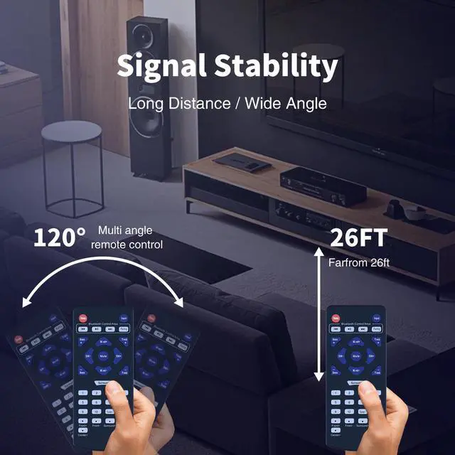 Alt view image 5 of 5 - PFA540BT Replacement Infrared Remote Control for Pyle Home Theater Power Stereo Receivers - Compatible with Pyle Audio Systems