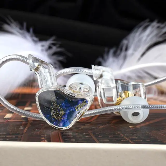 Alt view image 2 of 6 - KBEAR Phoenix Wired Earbuds IEMs, Purple with Mic | in Ear Headphones with 10mm DD+PET Driver, Stereo Clear Sound Gaming Headphones, in Ear Monitor for Music Gaming