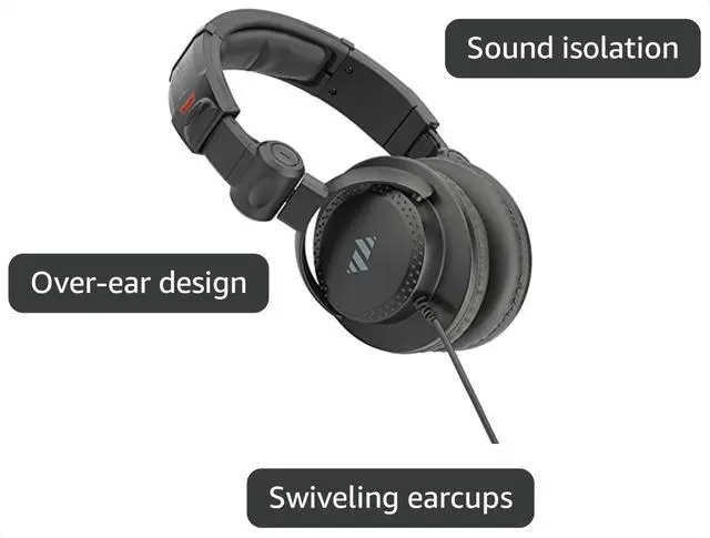 Alt view image 3 of 6 - HPC-A30-MK2 Closed-Back Studio Monitor Headphones