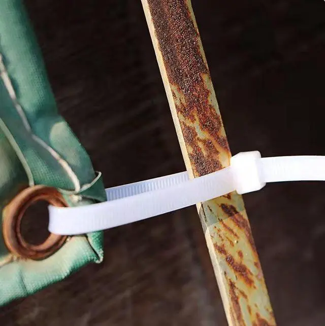 Alt view image 4 of 6 - 24 inch Zip Ties Heavy Duty outdoor use Extra Long Cable Ties White 100 pcs 120 lbs thick plastic Ziptie