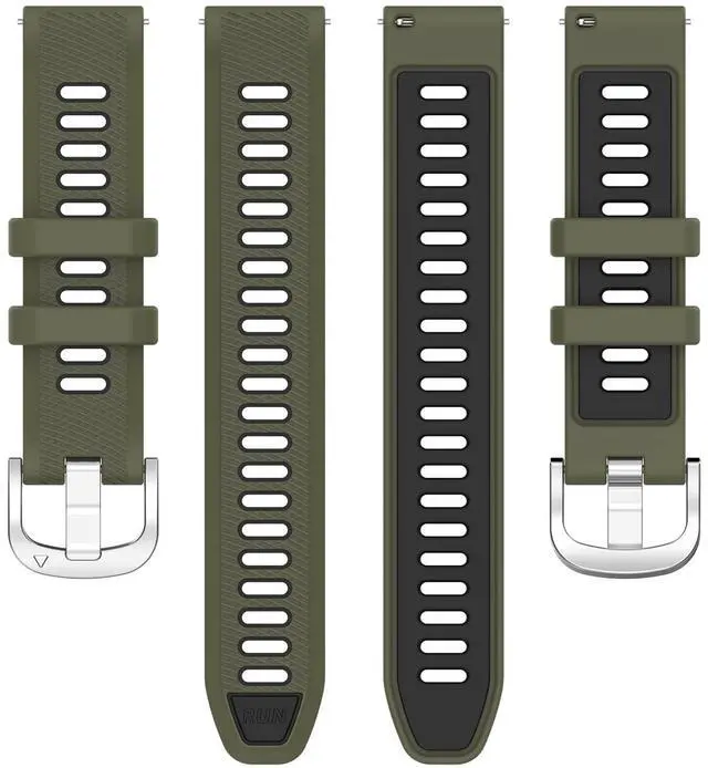Alt view image 4 of 7 - Replacement Sport Strap for Garmin Forerunner 265S/ 255S/ 255S Music/Venu 3S/Venu 2S Watch Bands for Women&Men 18MM Breathable Silicone Wristbands Adjustable Quick Release Band Accessories