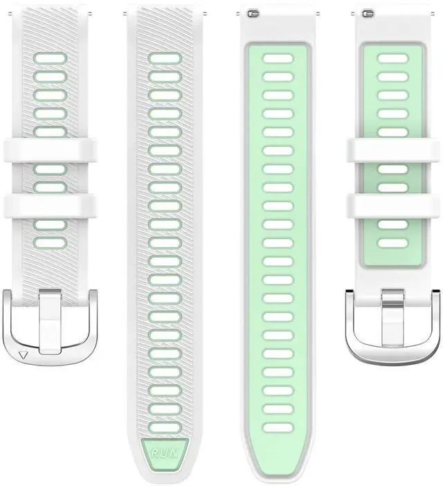 Alt view image 3 of 7 - Replacement Sport Strap for Garmin Forerunner 265S/ 255S/ 255S Music/Venu 3S/Venu 2S Watch Bands for Women&Men 18MM Breathable Silicone Wristbands Adjustable Quick Release Band Accessories