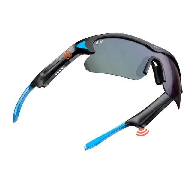 Alt view image 2 of 6 - Athletes AI Glasses, Cycling Multi-Sports Bluetooth Smart Glasses, ChatGPT-Claude-Gem, iThinkLoud, Privacy-Friendly IPX4 UV400 Polarized Anti-Bluelight Noise Reduct Siri Android Voice Assist