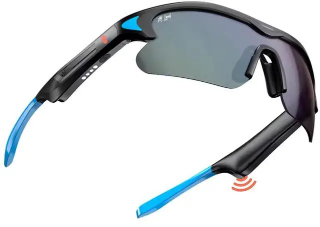 Main image of Athletes AI Glasses, Cycling Multi-Sports Bluetooth Smart Glasses, ChatGPT-Claude-Gem, iThinkLoud, Privacy-Friendly IPX4 UV400 Polarized Anti-Bluelight Noise Reduct Siri Android Voice Assist