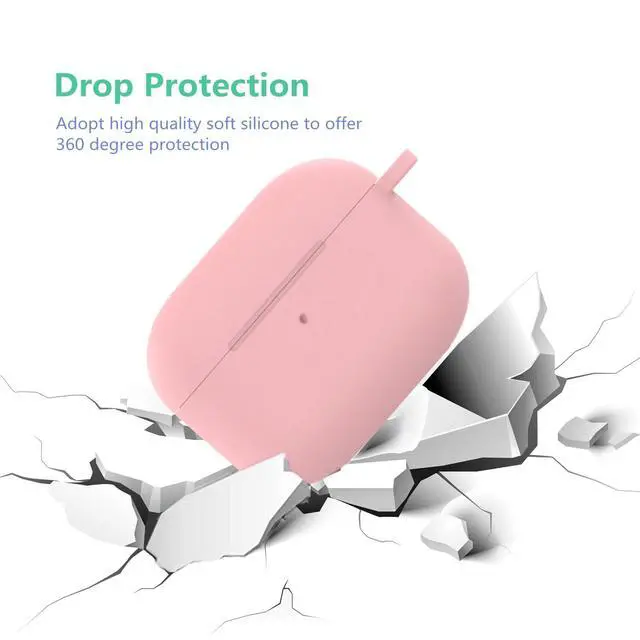 Alt view image 7 of 7 - for Airpods Pro 3 Case with Cute Keychain,Silicone Shockproof Protective Cover Charms Flowers for Apple Airpod Pro 3rd Generation Case Charging Headphone Case Cover for Women Girl (Pink)