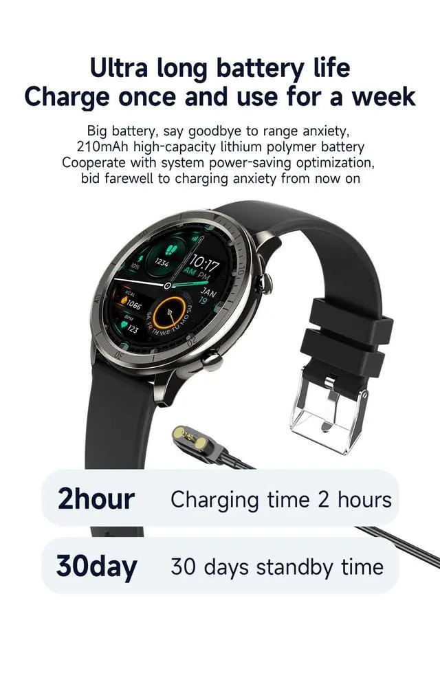 Alt view image 6 of 6 - Smart Watch for Men Women (Answer/Make Calls), 1.46" IPS HD Screen, Fitness Tracker, 100+ Sport Modes, Blood Oxygen/Sleep/Heart Rate Monitor, IP67 Waterproof for Android iOS, Champagne Gold