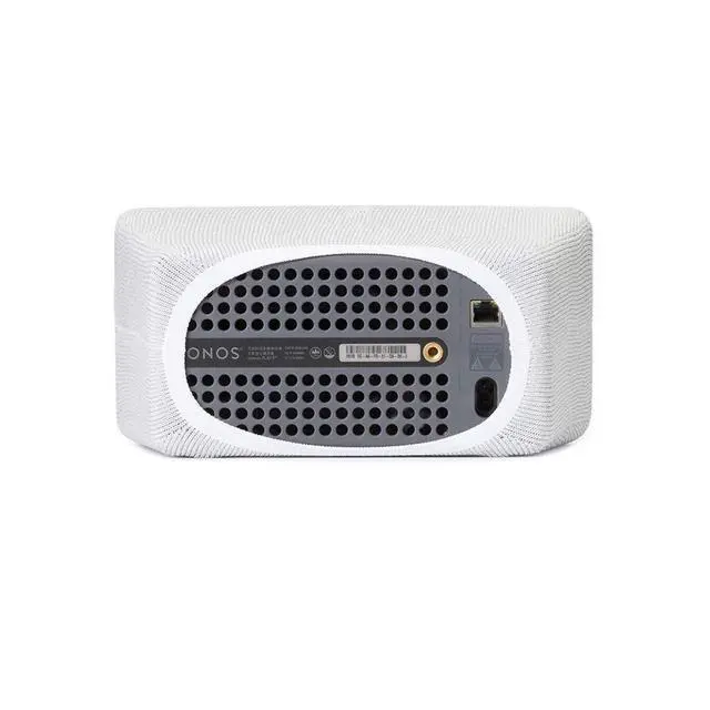Alt view image 3 of 7 - Speaker Cover for Sonos Play 3 - Smoke White | Acoustic Transparent Speaker Cover | Premium Knitted Fabric for Sonos Play 3