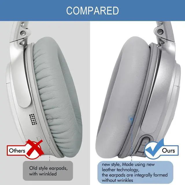 Alt view image 6 of 7 - Ear Pads & Headband Replacement Kit for Bose QC35/QC35 ii - Silver | Earpads Ear Cushions & Headband, DIY Repair Part with Tool, for QuietComfort35 & Quiet Comfort35 ii, Easy Installation
