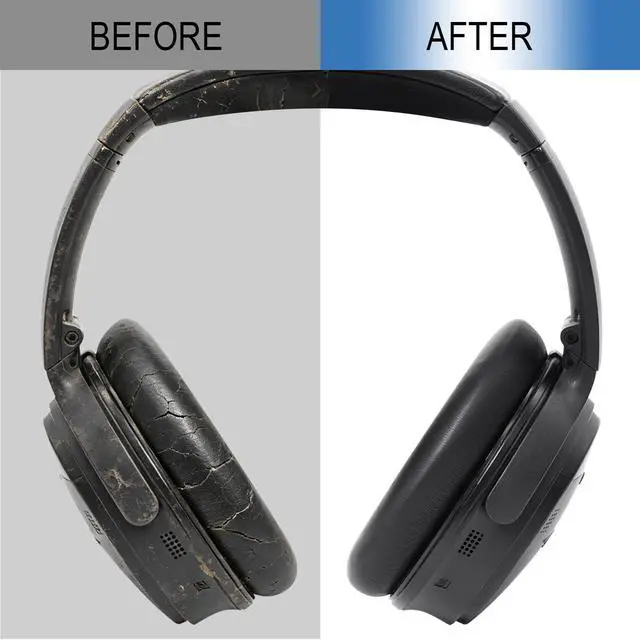 Alt view image 3 of 7 - Ear Pads & Headband Replacement Kit for Bose QC35/QC35 ii - Black | Earpads Ear Cushions & Headband, DIY Repair Part with Tool, for QuietComfort35 & Quiet Comfort35 ii, Easy Installation