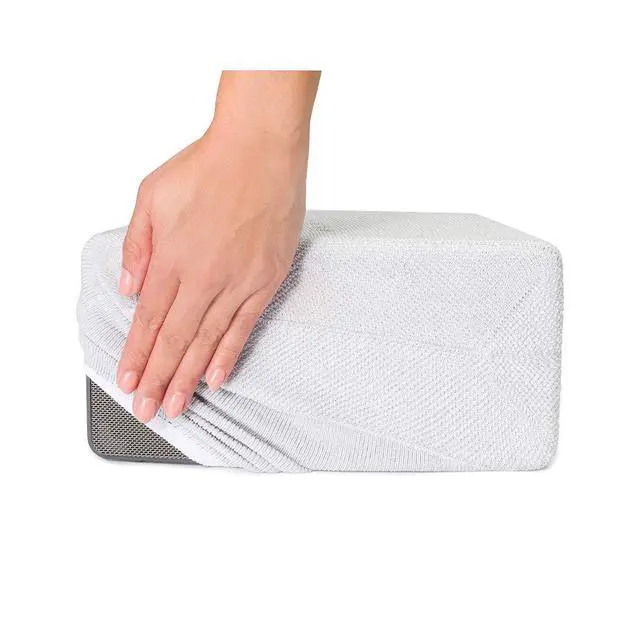 Alt view image 7 of 7 - Speaker Cover for Sonos Play 3 - Smoke White | Acoustic Transparent Speaker Cover | Premium Knitted Fabric for Sonos Play 3