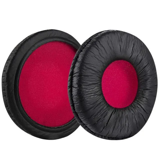 Alt view image 2 of 7 - Replacement Ear Pads for Sony MDR-V55, V500DJ Headphones Ear Cushions, Repair Parts (Black Red)