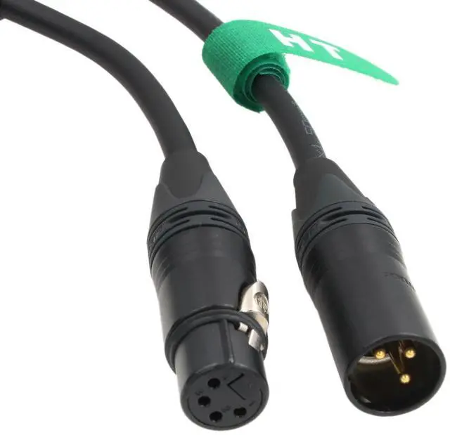 Alt view image 3 of 6 - XLR 4 Pin Female to XLR 3 Pin Male Power Cable Adapter for Battery ARRI Alexa RED Canon Sony Camera Light 24V 20cm