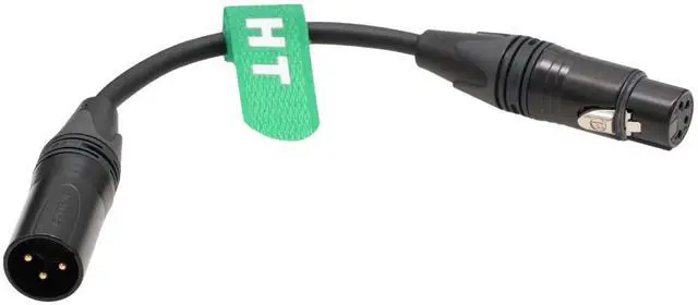 Alt view image 4 of 6 - XLR 4 Pin Female to XLR 3 Pin Male Power Cable Adapter for Battery ARRI Alexa RED Canon Sony Camera Light 24V 20cm