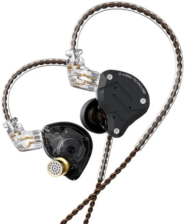 Main image of KZ ZS10 Pro 4BA+1DD in Ear Monitor Headphones 5 Driver HiFi Metal Earbuds Headphone Noise Cancelling IEM Earphone with 2 Pin Detachable Cable