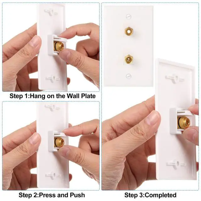 Alt view image 3 of 6 - 24 Pieces Pieces Banana Jack Binding Post Keystone Jack Insert, Black and Red Rings Audio Speaker Keystone Connector Screw Type Inline Coupler for Wall Plate Outlet Panel