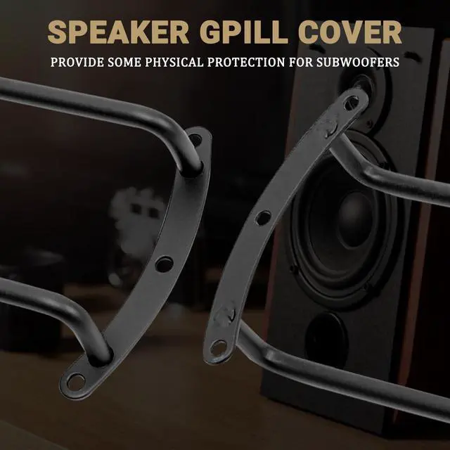 Alt view image 3 of 6 - 12 inch Speaker Grill Cove Metal Bar Grille Audio 12 Inches Speaker Subwoofer Grill Grille Cover 2 Bars for Home Speaker, Car Speaker - Pack of 2