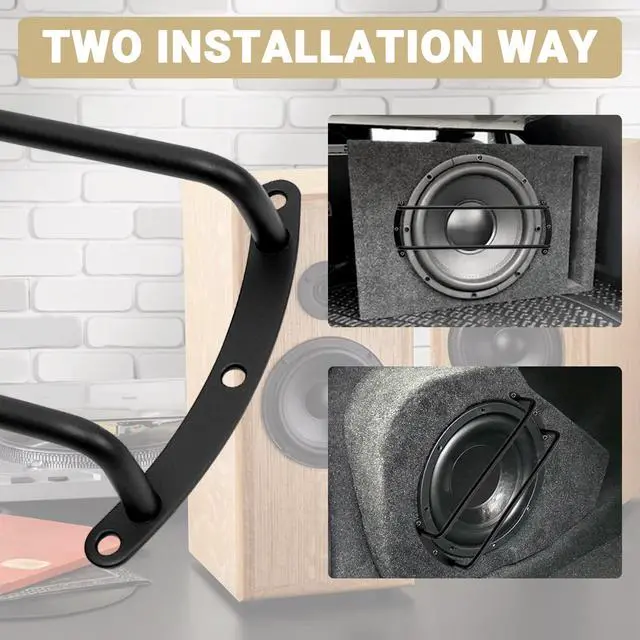 Alt view image 5 of 6 - 12 inch Speaker Grill Cove Metal Bar Grille Audio 12 Inches Speaker Subwoofer Grill Grille Cover 2 Bars for Home Speaker, Car Speaker - Pack of 2