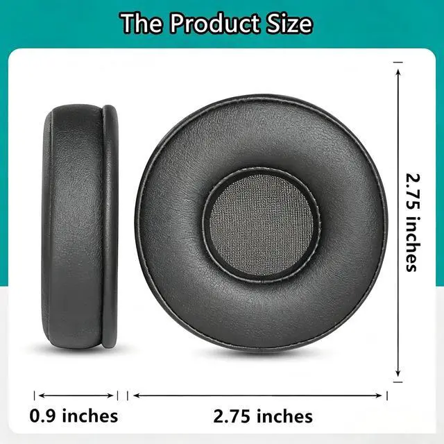 Alt view image 3 of 6 - Earpads Cushions Replacement for Poly Voyager 4310 UC/4320 UC Headphones | Upgrade Professional-grade Protein Leather,Soft Memory Foam Black