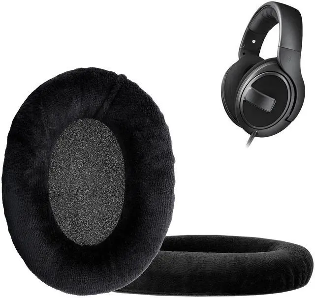 Main image of 2X Velour Headphone EarpPads for Sennheiser HD 559/569 / 599 Replacement Ear Pads - Headphone Ear Covers - Black