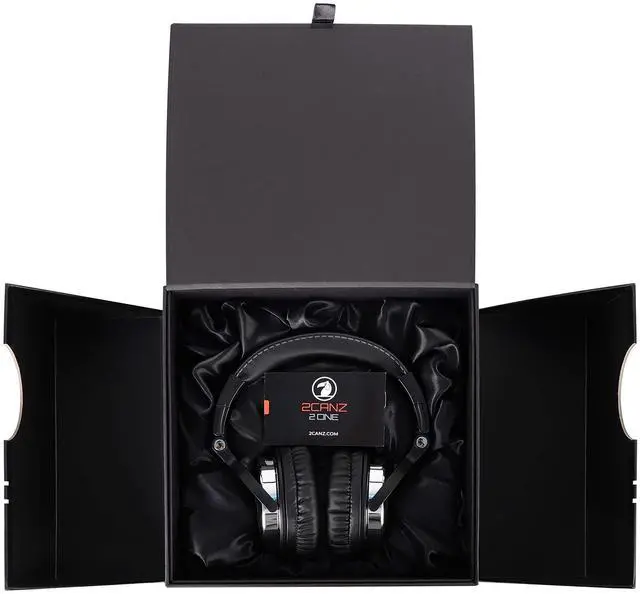 Alt view image 5 of 6 - Over-Ear Professional Wired DJ Headphones - 50mm Neodymium Drivers, Closed Back, Plush Comfrasoft Ear Cushions, 8-Way Adjustable Earpads, Foldable, and Joint Listening