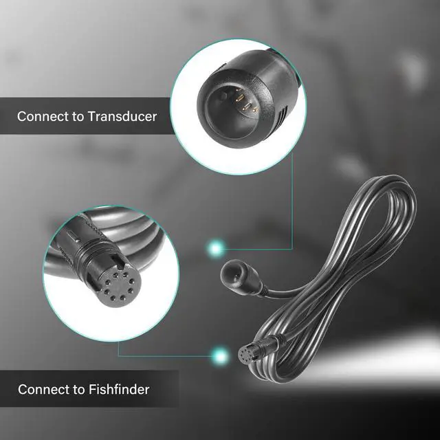 Alt view image 4 of 6 - 000-14414-001 10-feet Transducer Extension Cable for Lowrance TripleShot/SplitShot Transducers and Hook2 Series Fish Finder