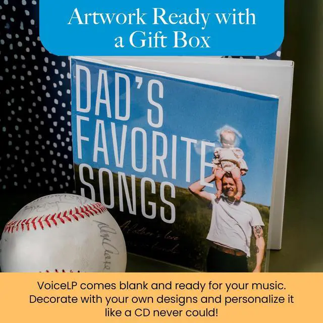Alt view image 6 of 6 - VoiceLP Digital MP3 and WAV Audio and Music Player, White | Audio Playing Greeting Card for Back to School Mixtapes, Playlists, Lectures, Study-Aid, Gifts, Student Projects & Custom Messages