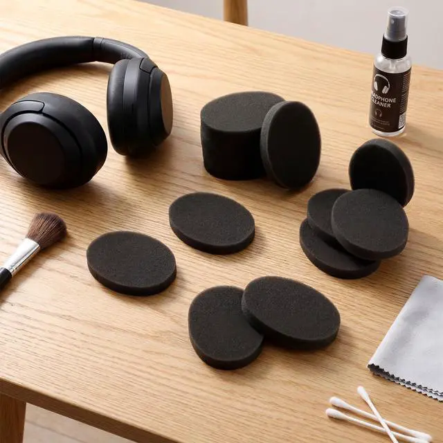 Alt view image 6 of 6 - 24 Pcs Foam Ear Pads Hearing Protector Replacement Ear Cushion 100mm - 4 inch Replacement for Most Standard Size Office Telephone Headsets, Headphones, Earphones Earbuds