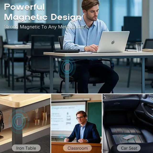 Alt view image 6 of 6 - 128GB(1520Hour) Magnetic Digital Voice Recorder - Voice Activated Recorder with AI-Intelligent Triple Noise Reduction - Audio Recorder Device for Lectures Meetings Interviews