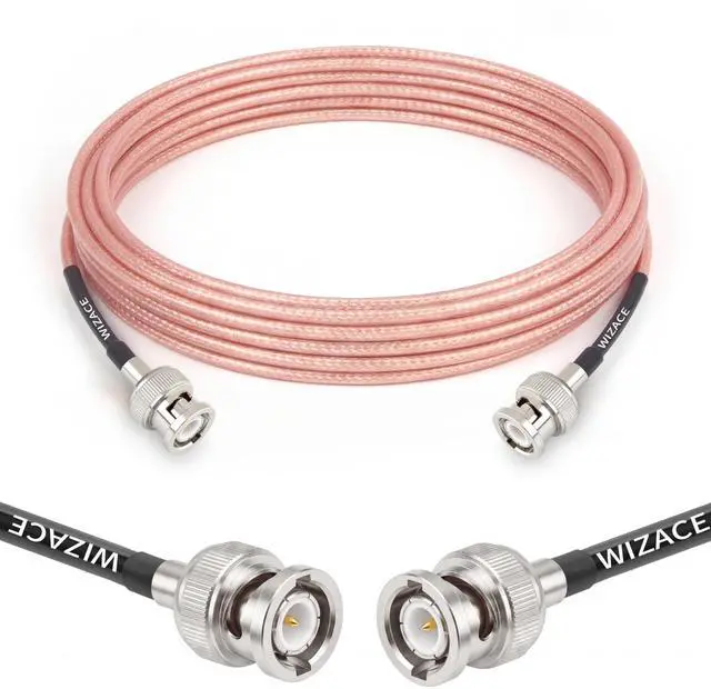 Main image of 10ft BNC Male to Male Cable, RG316 Low Loss BNC Male to Male Extension Coax Cable for Antenna Analyzer, CB Radio, Security CCTV Camera