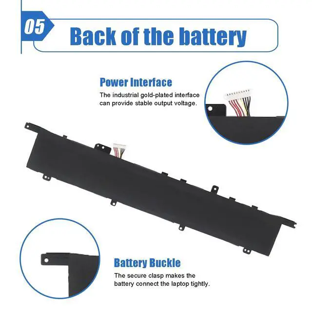 Alt view image 6 of 6 - 62Wh C42N1846-1 C42N1846 Laptop Battery Compatible with Asus ZenBook Pro Duo UX581 UX581G UX581GV UX581LV UX581GV-XB94T UX581GV-H2003T BP9901U UX581LV-BP1911U UX581LV-H2014R UX581LV-H2002R