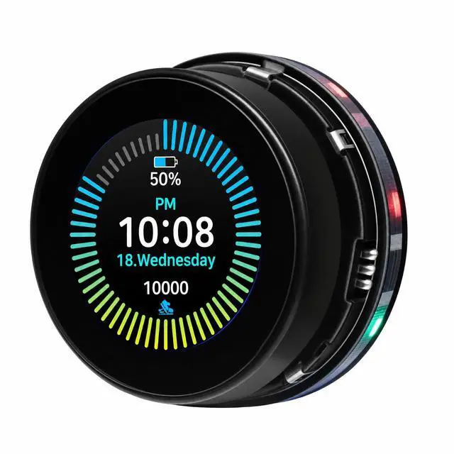 Main image of 1.46" ESP32 Rotary Display 360x360 HMI IPS Round Knob Touch Display | 2.4G WiFi and BLE Capacitive Rotary Touch Screen Development Board Compatible with Arduino IDE and the LVGL library, Black