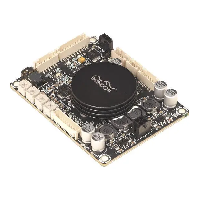 Alt view image 2 of 7 - 2 X 50W Audio Amplifier Board with ADAU1701 DSP Integrated DC10-26V Stereo Class D Amp Board Dual Channels 2 Channels 2.1 4.0 System Amplifier Module for DIY Home Theater Store Speakers JAB3-250