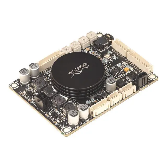 Alt view image 3 of 7 - 2 X 50W Audio Amplifier Board with ADAU1701 DSP Integrated DC10-26V Stereo Class D Amp Board Dual Channels 2 Channels 2.1 4.0 System Amplifier Module for DIY Home Theater Store Speakers JAB3-250