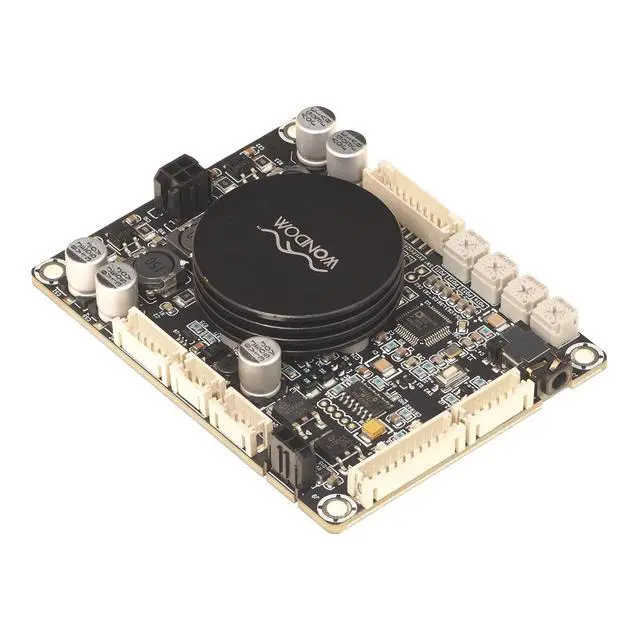 Alt view image 4 of 7 - 2 X 50W Audio Amplifier Board with ADAU1701 DSP Integrated DC10-26V Stereo Class D Amp Board Dual Channels 2 Channels 2.1 4.0 System Amplifier Module for DIY Home Theater Store Speakers JAB3-250