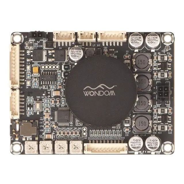 Alt view image 5 of 7 - 2 X 50W Audio Amplifier Board with ADAU1701 DSP Integrated DC10-26V Stereo Class D Amp Board Dual Channels 2 Channels 2.1 4.0 System Amplifier Module for DIY Home Theater Store Speakers JAB3-250
