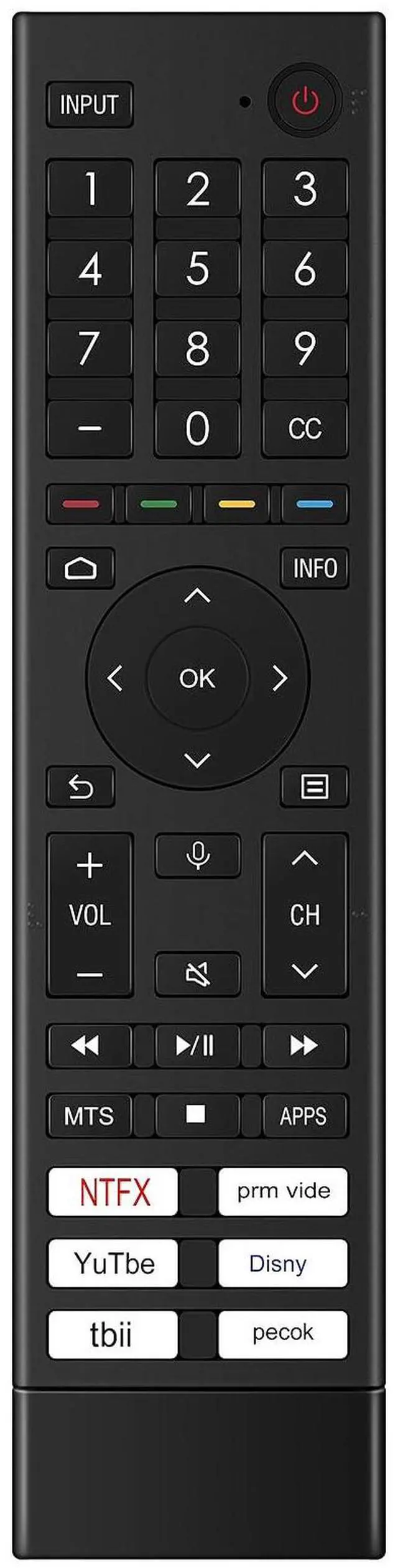 Main image of ERF3Z80H Replace Smart Voice Remote Control fit for Hisense LED Smart TV | 43A4H 40A4H 32A4FH 32A4H 50A6G 65A6G 32A45HF 40A45HF 43A6G 43A6H 43A45H 50A6H 50U6G 55A6G 55A6H 55U6G 55U7G 55U7H