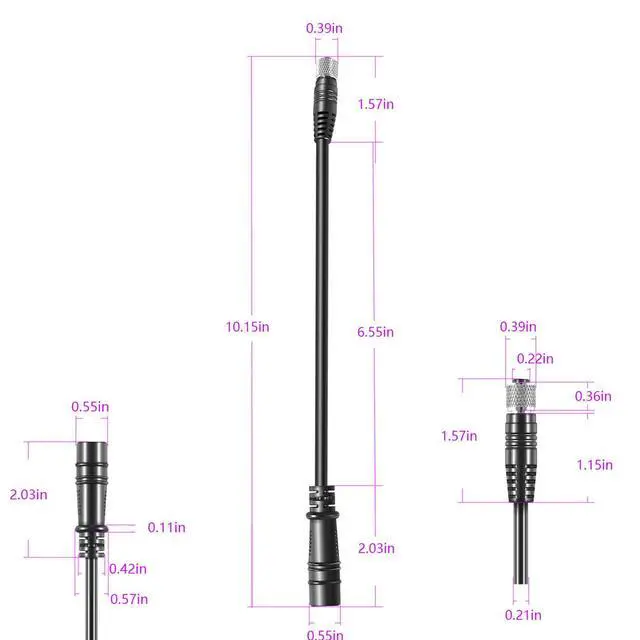 Alt view image 2 of 5 - Replacement for Minn Kota 1852075 MKR-US2-15 Universal Sonar 2 Adapter Cable, Compatible with Lowrance Hook2 4X, 5X, 5, 7X, 7, 9, 12 Series Fish Finders