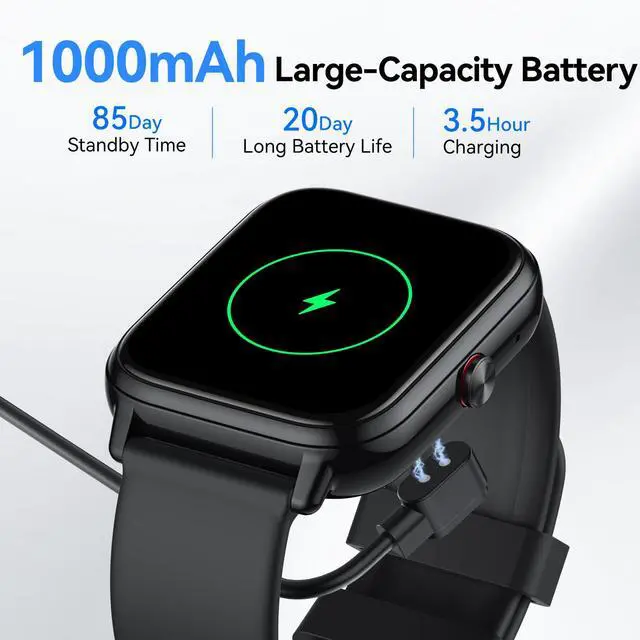 Alt view image 3 of 6 - Smart Watch for Men Women (Answer/Make Calls),1.83" HD Touchscreen Fitness Tracker, 480Hrs Playtime,112+ Sports Modes,Fitness & Sleep Tracker,Health,Fitness Watch for Android/iOS,IP68 Waterproof,Black
