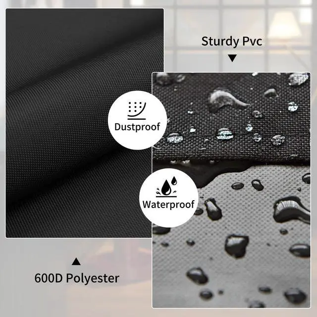Alt view image 4 of 7 - Record Player Turntable Cover Turntable Dust Cover Suitable for Universal Record Players 18"L x 15"W x 5.5"H Black