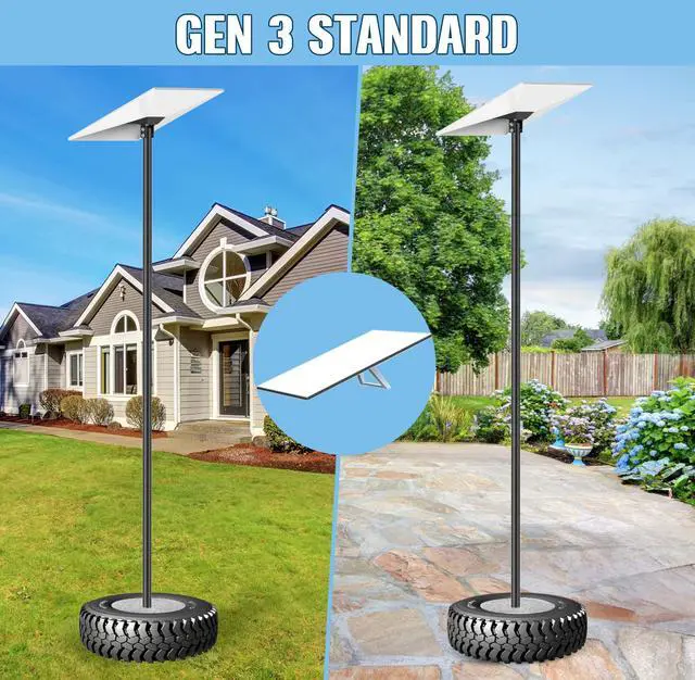 Alt view image 6 of 7 - Starlink Gen 3 Mounting Kit with Pipe Adapter, 7.5FT Gen 3 Starlink Pole Mount, Height Adjustable Starlink Gen 3 Mount Plate Accessories