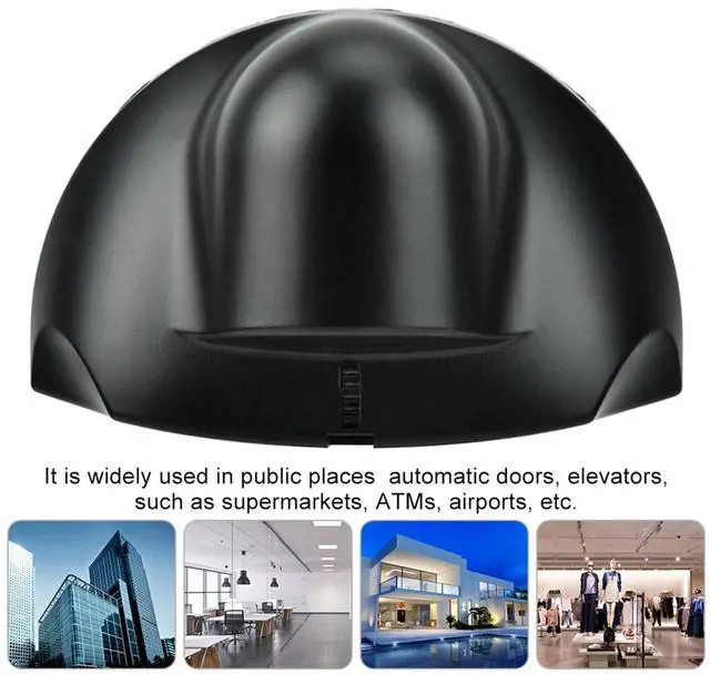 Alt view image 2 of 6 - Universal Wired Microwave Motion Sensor Detector, 12-24V Automatic Door 24.125Ghz Microwave Motion Sensor Autodoor Sensors, Monitor and Outdoor Indoor Property