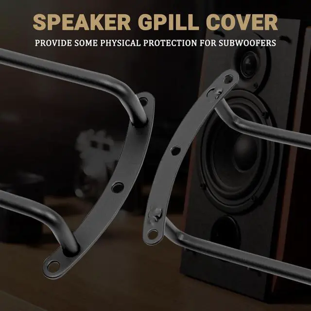 Alt view image 3 of 6 - 10 inch Speaker Grill Cove Metal Bar Grille Audio 10 Inches Speaker Subwoofer Grill Grille Cover 2 Bars for Home Speaker, Car Speaker - Pack of 2