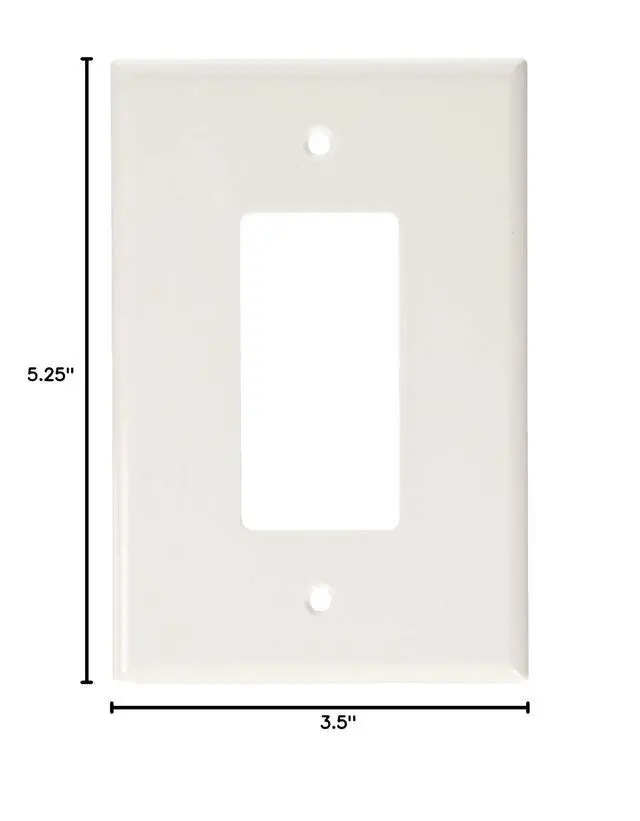 Alt view image 2 of 2 - 88601 1-Gang Decora GFCI Device Decora, Wallplate, Oversized, Thermoset, Device Mount, 25-Pack, White