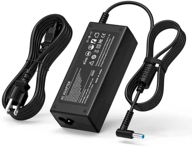 Main image of 65W Laptop Charger Blue Tip Compatible with HP Pavilion x360 14 15 17, Envy x360 13 15 17, Elitebook 840 G5, Zbook 14u G4 G5 15u 15 G3 Notebook PC AC Adapter Power Supply Cord