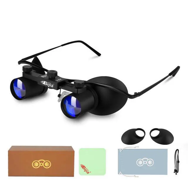 Alt view image 2 of 7 - Opera Glasses Binoculars, 2.5X Magnification, Glasses-Style | Hands-Free, Lightweight, Adjustable Focus, For Live Events & Concerts, Ideal for Theater, Sports, Travel, Museum Visits