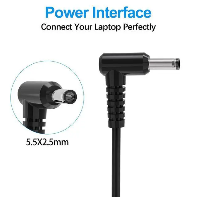 Alt view image 4 of 4 - 180W Laptop Adapter AC Charger Compatible with MSI GF63 GS66 GS65 Stealth | GE72 GF65 GF75 GS75 GE62 GE70 GF62 GF72 GL62 GL72 GS40 GS43 GS63 GS73
